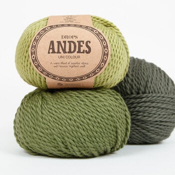 Knitting Yarn Drops Andes Mix 9020 Light Grey Knitting Yarn - 3