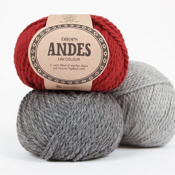 Strickgarn Drops Andes Mix 9020 Light Grey Strickgarn - 5