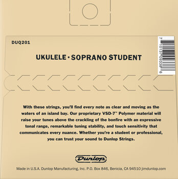 Strings for soprano ukulele Dunlop DUQ201 Strings for soprano ukulele - 2