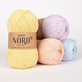 Strickgarn Drops Nord Mix 03 Pearl Grey Strickgarn - 2