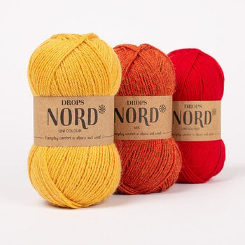 Fios para tricotar Drops Nord Uni Colour 19 Forest Green Fios para tricotar - 4