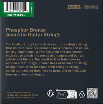 Guitar strings Dunlop DAP1047J Guitar strings - 2