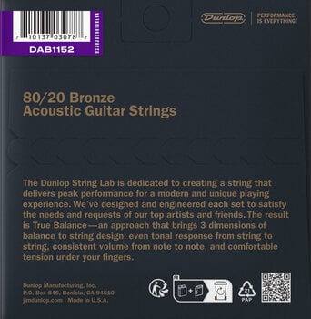 Guitar strings Dunlop DAB1152 Guitar strings - 2