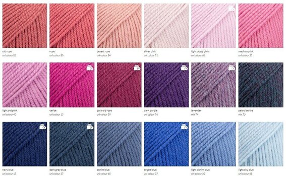 Knitting Yarn Drops Karisma Uni Colour 30 Light Denim Blue Knitting Yarn - 8