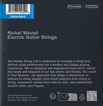 E-guitar strings Dunlop DEN1260 EG E-guitar strings - 2