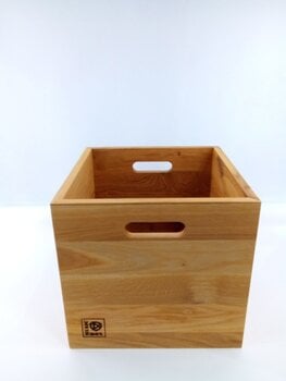 Vinyl Record Box Music Box Designs 12" Vinyl Record Storage Vinyl Record Box Oiled Oak (Damaged) - 2