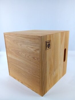 Vinyl Record Box Music Box Designs 12" Vinyl Record Storage Vinyl Record Box Oiled Oak (Damaged) - 5