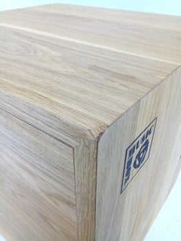 Vinyl Record Box Music Box Designs 12" Vinyl Record Storage Vinyl Record Box Oiled Oak (Damaged) - 6