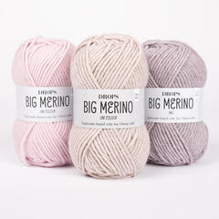 Knitting Yarn Drops Big Merino Uni Colour  07 Jeans Blue Knitting Yarn - 1