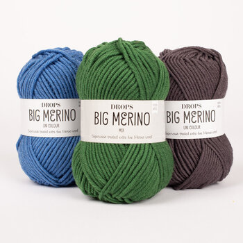 Filati per maglieria Drops Big Merino Uni Colour 13 Olive Filati per maglieria - 3