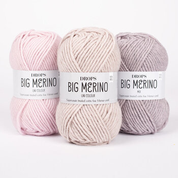 Fil à tricoter Drops Big Merino Uni Colour 16 Light Pink Fil à tricoter - 2