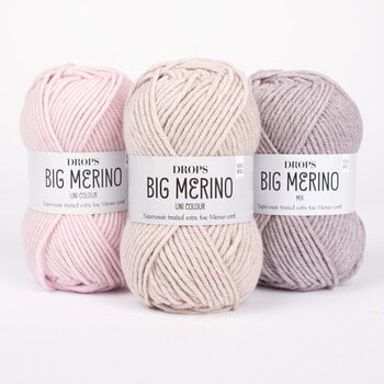 Strickgarn Drops Big Merino Uni Colour 23 Ice Blue Strickgarn - 2