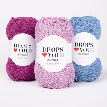 Knitting Yarn Drops Loves You 9 Uni Colour 101 White Knitting Yarn - 3