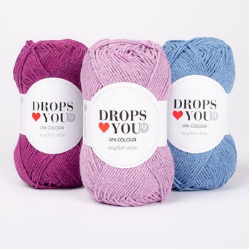 Strickgarn Drops Loves You 9 Uni Colour 109 Pink Strickgarn - 3