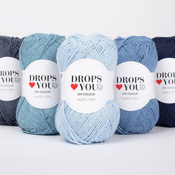 Filati per maglieria Drops Loves You 9 Uni Colour 115 Jeans Blue Filati per maglieria - 4