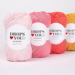 Przędza dziewiarska Drops Loves You 9 Uni Colour 118 Frosty Green Przędza dziewiarska - 1