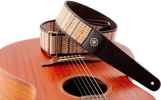 Textile guitar strap Yamaha ARTISAN Brown Textile guitar strap Brown - 6