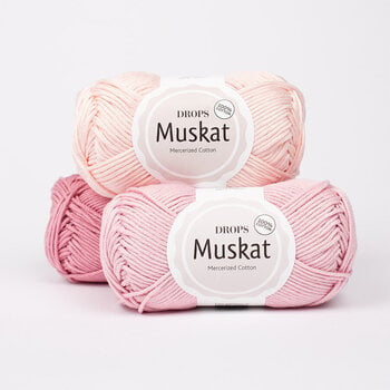 Knitting Yarn Drops Muskat Uni Colour 01 Levander Knitting Yarn - 2