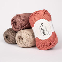 Strickgarn Drops Muskat Uni Colour 24 Taupe Strickgarn - 4