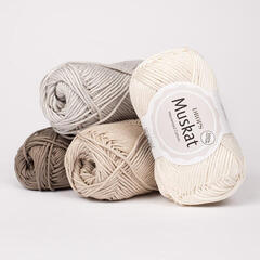 Strickgarn Drops Muskat Uni Colour 30 Vanilla Yellow Strickgarn - 2