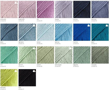 Fil à tricoter Drops Muskat Uni Colour 32 Turquoise Fil à tricoter - 8