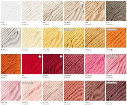 Knitting Yarn Drops Muskat Uni Colour 10 Light Peach Knitting Yarn - 7