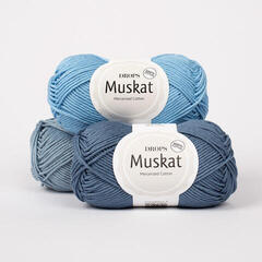 Strickgarn Drops Muskat Uni Colour 76 Light Denim Strickgarn - 3