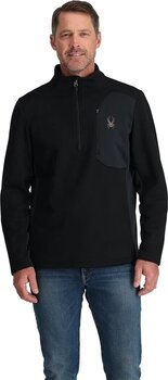 Ski T-shirt / Hoodie Spyder Mens Bandit 1/2 Zip Black S Jumper - 2