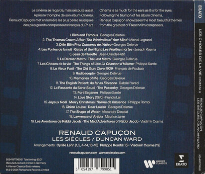 Music CD Renaud Capucon - Les Choses De La Vie – Cinema Ii (CD) - 3