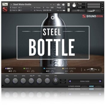 Звукова библиотека за семплер Soundiron Steel Water Bottle (Дигитален продукт) - 2