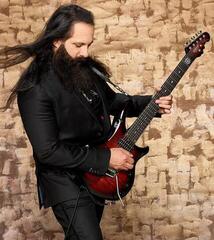 Gitaarriem DiMarzio John Petrucci ClipLock Strap Nylon Gitaarriem Black/Red - 1