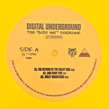 Vinyl Record Digital Underground - Body Hat Syndrome (Yellow Coloured) (Limited Edition) (RSD) ( Reissue) (2 LP) - 3