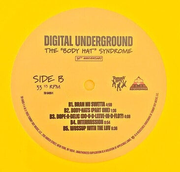 Schallplatte Digital Underground - Body Hat Syndrome (Yellow Coloured) (Limited Edition) (RSD) ( Reissue) (2 LP) - 4