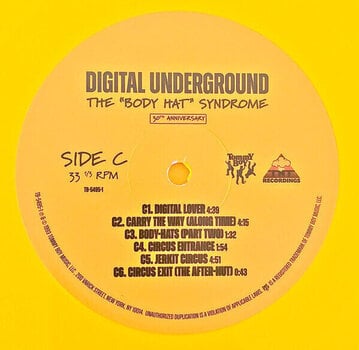 Disque vinyle Digital Underground - Body Hat Syndrome (Yellow Coloured) (Limited Edition) (RSD) ( Reissue) (2 LP) - 5