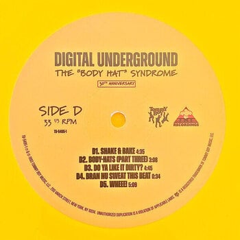 Vinyl Record Digital Underground - Body Hat Syndrome (Yellow Coloured) (Limited Edition) (RSD) ( Reissue) (2 LP) - 6