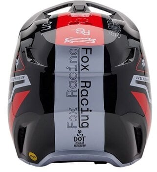 Casco FOX V1 Race Spec Fluorescent Red M Casco - 4