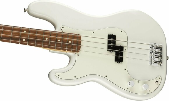 Bas electric Fender Player Series P Bass LH PF Polar White - 2