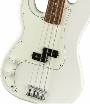 4-kielinen bassokitara Fender Player Series P Bass LH PF Polar White - 5