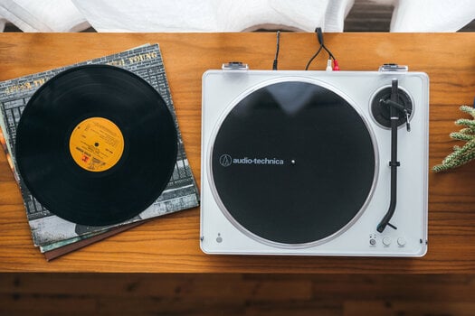 Abspielgerät Audio-Technica AT-LP70xBT White Silver Abspielgerät - 11