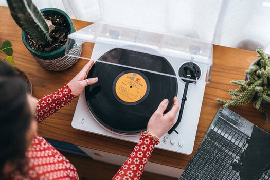 Gramofon Audio-Technica AT-LP70xBT White Silver Gramofon - 13