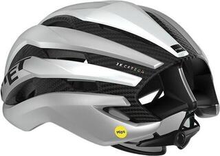 Cykelhjelm MET Trenta 3K Carbon Mips White Silver Metallic/Matt M (56-58 cm) Cykelhjelm - 2