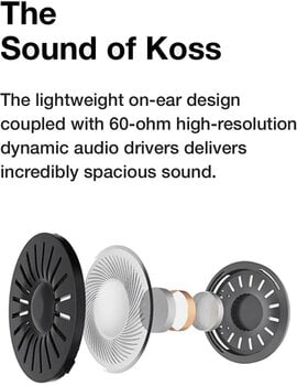 On-ear Headphones KOSS KPH 30i Gray On-ear Headphones - 3