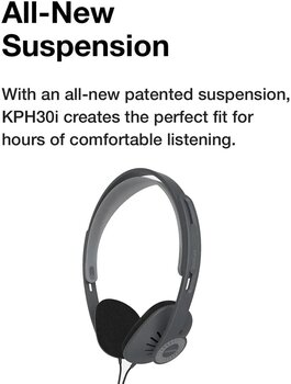 Cuffie On-ear KOSS KPH 30i Gray Cuffie On-ear - 4