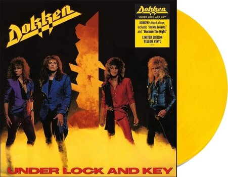 LP Dokken - Under Lock And Key (Canary Yellow Coloured) (LP) - 2