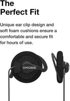 Słuchawki bezprzewodowe On-ear KOSS KSC35 Wireless Black Słuchawki bezprzewodowe On-ear - 4