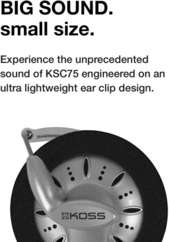 Sluchátka na uši KOSS KSC75 Silver Sluchátka na uši - 5