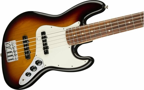 5-snarige basgitaar Fender Player Series Jazz Bass V PF 3-Tone Sunburst (Zo goed als nieuw) - 3