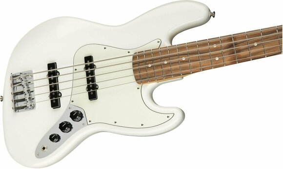 5-saitiger E-Bass, 5-Saiter E-Bass Fender Player Series Jazz Bass V PF Polar White - 5