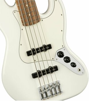 5-snarige basgitaar Fender Player Series Jazz Bass V PF Polar White - 6