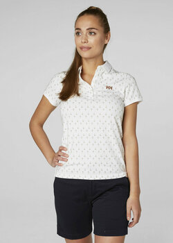 T-Shirt Helly Hansen W Naiad Breeze Polo White Anchor - XS - 4